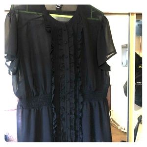 Torrid Ruffle Chiffon Blouse 
Size 2 (Plus Size)